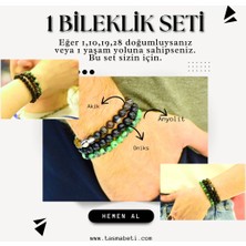 Doğaltaş Numerolojik 1 Enerjisi Bileklik Seti – Liderliğini Hatırla, Yolunu Aydınlat