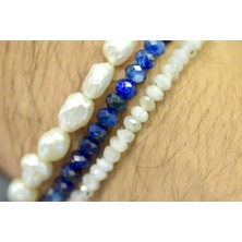 Doğaltaş Numerolojik 11'ler Için Ruhsal Uyum ve Ilahi Rehberlik Seti – Inci, Ay Taşı, Kyanit