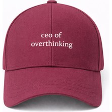 SF Collection Unisex Ceo Of Overthinking Baskılı Spor Şapka – Ayarlanabilir Pamuklu Cap Günlük Kombin Şapkası