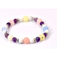 Doğaltaş Kova Burcu Için Özel Doğal Taş Bilekliği