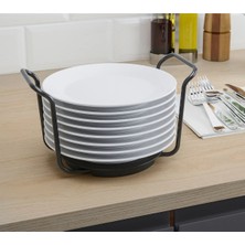 Feyza Design Çelik Çekmece Içi Tabak Düzenleyici, 23 cm Maks. Kapasiteli Organizer