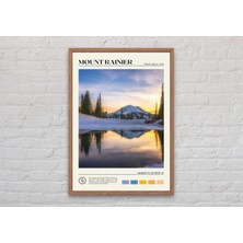 Ninastore Gerçek Fotoğraf/ Rainier Dağı Baskısı/ Rainier Dağı Duvar Sanatı/ Rainier Dağı Posteri/ Rainier Dağı