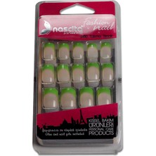 Nascita 24'lü Şefaf-Yeşil French Takma Tırnak -087