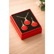 Zero Land Xmpdby Istiridye Mineli Kutulu Kolye Set - Kırmızı