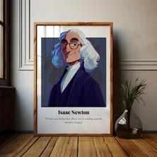 Ninastore Isaac Newton'dan Alıntı Posteri: Fen Bilimleri Sınıfı Sanatı