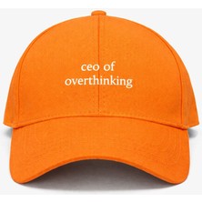 SF Collection Unisex Ceo Of Overthinking Baskılı Spor Şapka – Ayarlanabilir Pamuklu Cap Günlük Kombin Şapkası