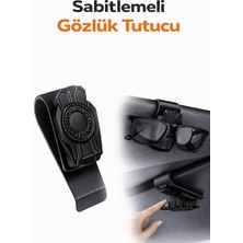 Mega Oto Market Araç Içi Siyah Renk Gözlük Tutucu – Oto Güneşlik Klipsi Gözlük Askı Aparatı