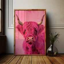 Ninastore Pembe Highland Ineği Posteri: Iskoç Yaylaları Sanat Baskısı