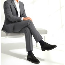 By Barretti Siyah Nubuk Kopçalı Loafer