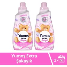 Yumoş Extra Şakayık Konsantre Çamaşır Yumuşatıcısı 1440 x 2 60 Yıkama Kalıcı Ferahlık Sağlar