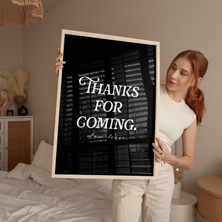 Ninastore Geldiğiniz Için Teşekkürler Baskısı: Vintage Siyah Poster/ Trend Duvar Sanatı (Dijital Indirme)