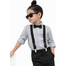 Algitsin O L A Çocuk Askı Papyon Seti 1-12 Yaş Unisex