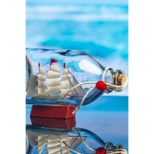 Ciyu Ticaret Şişe Içerisinde Dekoratif Gemi Hediyelik Şişe Içinde Maket Gemi Orta Boy