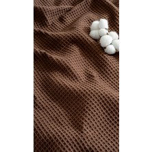 Waffle Dokuma Pike Yatak Örtüsü - %100 Pamuk, Tek ve Çift Kişilik Seçenekleri, Nefes Alan 4 Mevsim Hafif Tasarım, Denizli Üretimi