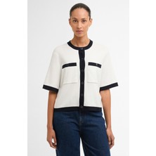 Barbour Sloane Knitted Hırka WH71 Cloud/navy