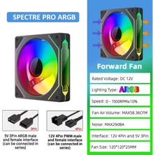 Archon Spectre Pro Argb 1X120MM Sessiz Profesyonel Argb Kasa Fanı