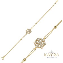 Kayra Mücevher Kartanesi Altın Bileklik AÇB64