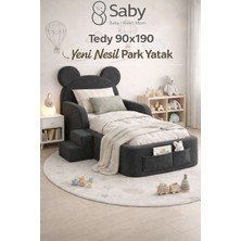 Saby Luxury Baza ve Başlıklı Montessori Full Sünger Yatak Seti 90 x 190 cm