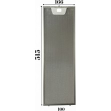 Süppürge Bosch Ile Uyumlu DHI642ETR Davlumbaz Metal Yağ Filtresi