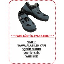 Pars Süet Iş Ayakkabısı-Çelik Burunlu-Hafif -Hava Alabilen Yapı-Cırtlı
