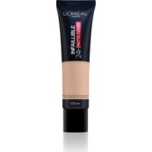 L'Oréal Paris Loreal Paris Infaillible 32H Matte Cover Yüksek Kapatıcı Fondöten - 175 Soğuk Alt Ton