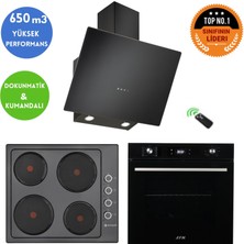 Eminçelik ve Afm Tech Markalı Zest Elektrikli-Lpg  Ankastre Set (FM7700 + 66 252 +Ch 1460 Rc  B60)