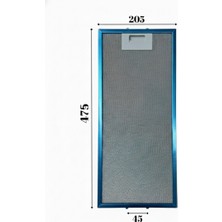 Süppürge Arçelik Ile Uyumlu Davlumbaz 20,5X47,5 cm Arka Ara 4,5 cm Aspiratör Filtresi