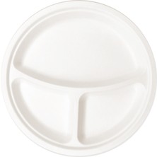 Roll-Up Doğa Dostu Tabak 26CM 3 Gözlü 25LI