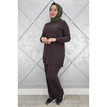 Pys Giyim Kadın Dikme Detaylı Tesettür Takım