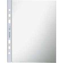 Leitz A5 Şeffaf Buzlu Poşet Dosya 6 Delikli 50'li Adet Ölçülerle Kullanıma Uygun