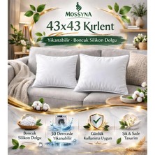 Mossyna 4'lü Ultra Dolgun Kırlent Iç Yastık Boncuk Silikon Farklı Ebat Seçeneği ve Yıkanabilir