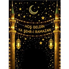 Promisebackdrop2 Ya Şehri Ramazan ,hoş Geldin Ramazan ,ramazan Panosu Ek Dikişli 200X200CM Ek Dikişli