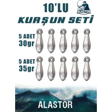 Alastor Balıkçı Kurşunu Olta Kurşunu Hazır Set Kurşun Seti Balıkçı Kurşun Seti 30-35GR Kurşun Seti