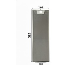 Süppürge Bosch Ile Uyumlu DHI642ETR Davlumbaz Metal Yağ Filtresi