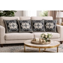 Ber-Tun Tekstil Etnik Desenli Kırlent Kılıfı 4'lü Takım