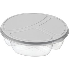 Cosiness Yuvarlak 3 Bölmeli Saklama Kabı