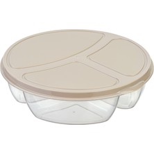 Cosiness Yuvarlak 3 Bölmeli Saklama Kabı