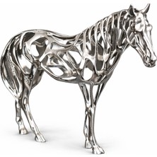 Noya Lighting Dekoratif Objeler - Modern Dekor Ürünleri - At Figürü - Biblo - Metal Lüks Dekoratif 33CM