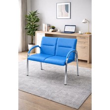 YRN Ofis Ofis ve Bekleme Alanları Için Premium Ikili Koltuk,misafir Koltuk– Modern Tasarım, Krom Ayak,