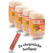 Dolco Egg Noodle 350 gr x 4 Paket – Toplam 1400 gr – 2 Adet Chopstick Hediyeli – Çin Yumurtalı Erişte