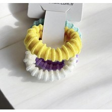 Kokoş 4'lü Karışık Renk Lastik Toka