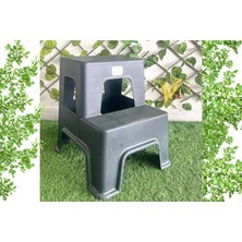 Mandella Arslan Basamaklı Tabure Antrasit