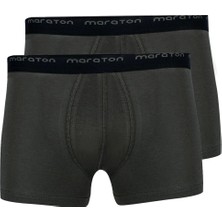 Maraton 2'li Erkek   Haki Boxer