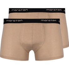Maraton 2'li Erkek   Bej- Boxer