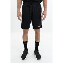 Maraton Relax Erkek  Düz Paça Siyah Şort