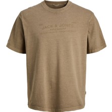 Jack & Jones Bisiklet Yaka Ekru Erkek T-Shirt 12293014 Jprbluaıden Ss Tee