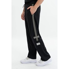 Maraton Relax Erkek  Düz Paça Siyah- Eşofman Altı