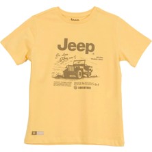 Jeep Baskılı Sarı Erkek Çocuk T-Shirt J6SB-TST7690