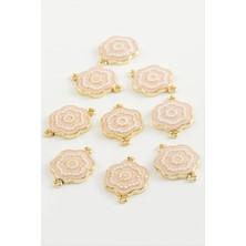 Datatek Çiçek Çift Kulplu Mineli Bileklik ve Kolye Ucu Aparatı 1 Adet