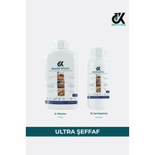 Erkon Kimya Ultra Şeffaf Masa Döküm Tipi Epoksi Reçine - Ince Döküm (1-3 cm Tek Seferde) 1,5 kg